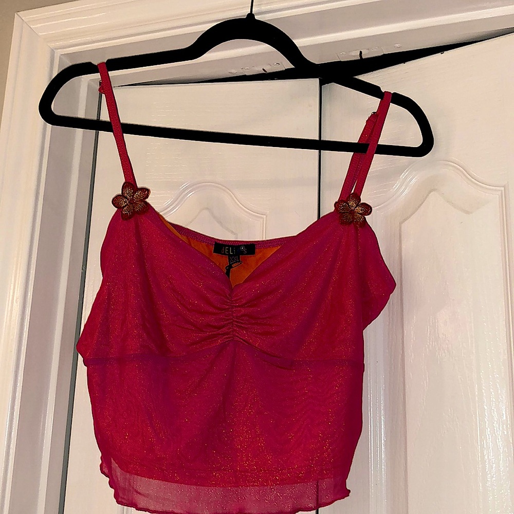 NWT Dolls Kill Spaghetti Strap Crop
